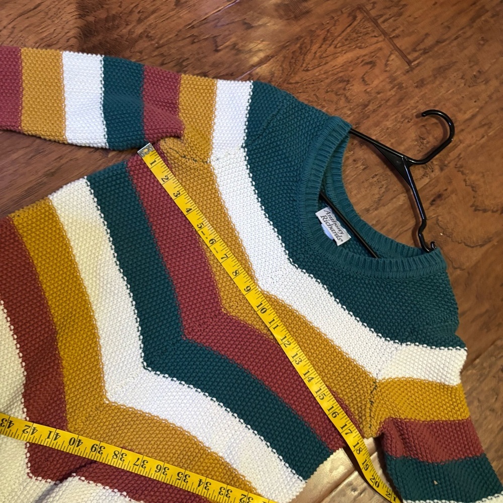 Vintage Anthony Richards Chevron Stripe Knit Sweater Women’s L - Picture 7 of 7